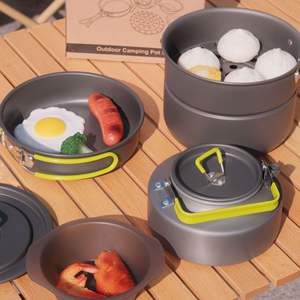 Juego de utensilios de cocina portátiles para exteriores, antiadherentes, de 3-4L, para pícnic y senderismo, GL-311 - Product Image 3