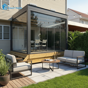Pérgola de Aluminio Premium <span class=keywords><strong>Sweet</strong></span> Home, Diseño Resistente al Viento y a la Lluvia, Gazebo Moderno para <span class=keywords><strong>Terraza</strong></span> - Product Image 2