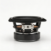 Haut-parleur large bande de 2,75 pouces, 8 ohms, 10 W, unité de haut-parleur audio carrée avec cône en PP transparent et connecteur de phase en forme de balle pour l'audio domestique
