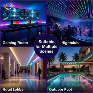 Fita de LED Endereçável WS2812B 144 LEDs/M DC5V RGB com Iluminação de Fundo Dream Color para TV, Home Theater e Monitor - Direto da Fábrica OEM - Product Image 3