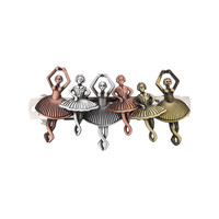 Barrettes à cheveux style rétro steampunk en alliage brossé électroplaqué, motifs animaux de dessin animé, accessoires de coiffure pour filles, pour queue de cheval