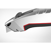 Couteau utilitaire OEM à lame coulissante en alliage d'aluminium, manche en alliage d'aluminium, lame en acier SK4 de qualité industrielle, robuste, boîtier en aluminium