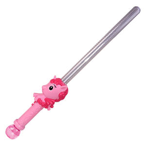 Épée Lumineuse LED à Poignée Licorne HUNDRED POWER, Pistolet à Bulles en Plastique Amusant et Sûr avec 3 Piles AA, Son pour Enfants, Jeu en Plein Air - Product Image 1