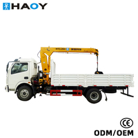 Camion-grue hydraulique autoporteur HAOY 3,2 tonnes avec panier de levage télécommandé
