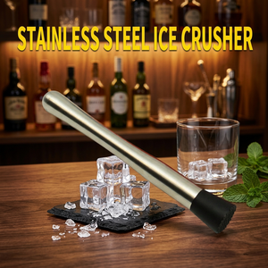 304 Stainless Steel Bar Muddler with Diamond Head, Ergonomic Cocktail Muddler Tool for Fruit Drinks & Bar Tools Accessories - Product Image 1