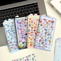 RJ Lustige Süße 3D Frucht-Eiscreme Haustier-Aufkleber Relief-Sticker Scrapbooking DIY Tagebuch Deko Journaling Schreibwaren-Aufkleber