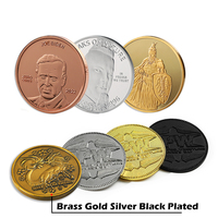 Monedas Antiguas Promocionales Personalizadas, Chapadas en Oro, Plata y Cobre, Monedas de Recuerdo Europeas con Estampado 3D de Doble Cara