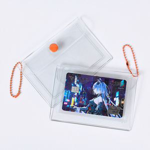 2023 Mới Bán Buôn Hàn Quốc Dễ Thương PVC Pouch Thẻ Túi Phim Hoạt Hình Mô Hình Chủ Thẻ Tín Dụng Với Nút Móc Chìa Khóa Cho Hộ chiếu - Product Image 5