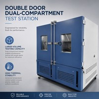 Cámara de Prueba de Temperatura y Humedad Constante de Doble Puerta, Gran Volumen, Equipo de Laboratorio de Estabilidad Climática, Proveedor de Fábrica