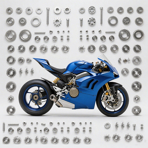 Tùy chỉnh xe máy thành phần chính xác biến phay <span class=keywords><strong>CNC</strong></span> gia công bền anodized kết thúc tùy chỉnh OEM xe máy <span class=keywords><strong>CNC</strong></span> các bộ phận - Product Image 1