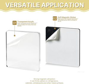 Aimant de réfrigérateur DIY en acrylique de qualité supérieure, résistant aux rayures, magnétique puissant, fabriqué sur mesure pour la décoration de la maison et de la cuisine - Product Image 4