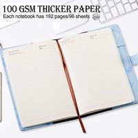 Journal A5 en cuir PU avec cadenas en marbre LABON, carnet de notes avec mot de passe, stylos diamantés pour femmes