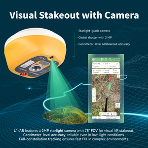 Récepteur GNSS RTK SingularXYZ L1 AR avec précision centimétrique, repérage AR, 1408 canaux, pour la topographie, la construction et la cartographie - Product Image 2