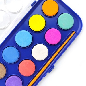 Professional 12-Color Water Color <b>Paint</b> <b>Set</b> with Case and Brush for Painting on Canvas and Paper - Product Image 3