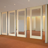 Cloisons de séparation en plexiglas coulissantes et pliantes pour porte de bureau