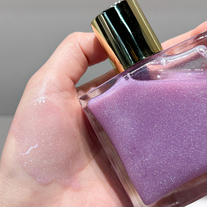 Aceite Corporal Brillante Personalizable MLM, Iluminador Líquido, Aceite Seco con Purpurina, Cosmético Nutritivo y Luminoso para Rostro y Cuerpo - Product Image 1