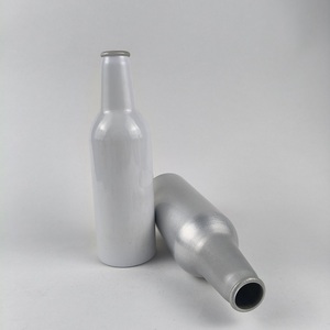 Empty <strong>Non</strong> <strong>Alcoholic</strong> Aluminum Natural Silver 330ml Eco Friendly Metal <strong>Whiskey</strong> Screw Top Drink Wine Beverage Bottle Manufacturer - Product Image 2
