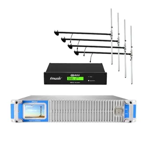 FMUSER 500W600watt FM بث الارسال + 4 * DP100 هوائي + كابل مجموعة مع الرقمية التشفير RDS راديو البيانات نظام التشفير ل فم