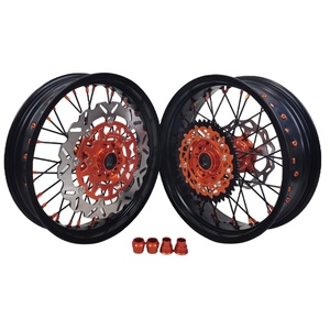 Ruedas de Aluminio Anodizado CNC para Motocicleta Todoterreno EXC <span class=keywords><strong>2022</strong></span> de 17 Pulgadas, Supermoto Racing, Alto Rendimiento, Motard 125-530cc - Product Image 3