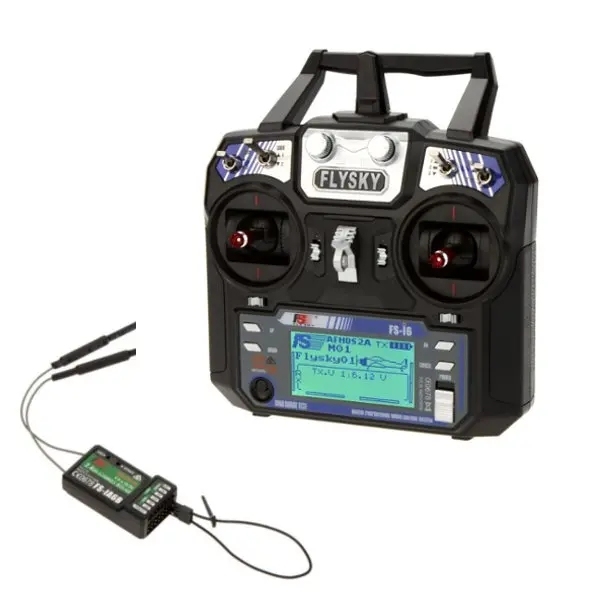 FlySky FS-i6 2.4G 6CH AFHDS RC Radio Transmitter With FS-iA6B Receiver for RC FPV Drone Engineering Vehicle Boat Robot