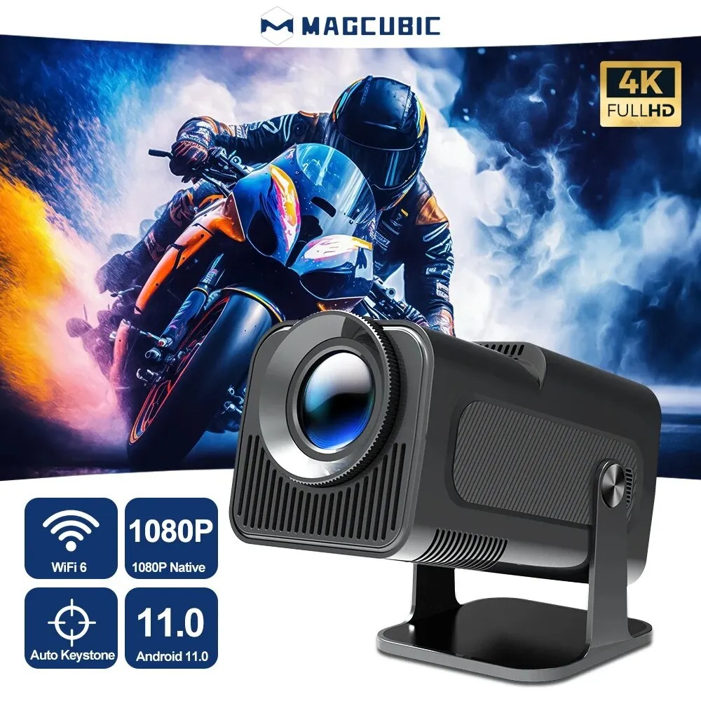 Maccubic プロジェクター Android 11 4K Amazon.co.jp: 【180°回転 ・Android 11搭載】Magcubic
