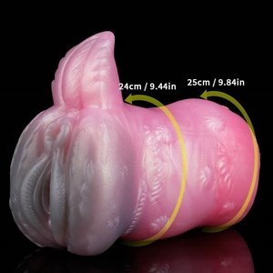YOCY Dragon Beast Fantasy Masturbator Animal Dual Channel Masajeador de Próstata Masculino de Silicona con Doble Canal y Vagina de Bolsillo al por Mayor - Product Image 5