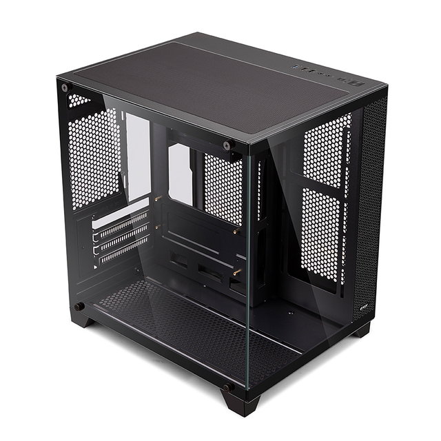 Newest M-Atx Itx Tower Gaming Computer Pc Case With Full View Tempered Glass Gaming PC Case Gaming Computer Case