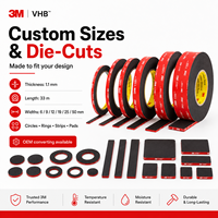 3M VHB 5952 Acryl-Schaumklebeband 20mm X 5m Schwarz Doppelseitiges Montageklebeband für DIY und Industrielle Anwendungen