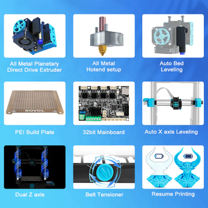 Klipper Based 3D Printers Sovol SV06 Best Entry Level Filaments 3d Drucker Build Size 220*220*250mm Fast Print Speed 250mm/s - Product Image 2