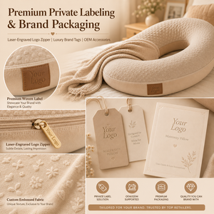 Almohada <span class=keywords><strong>de</strong></span> Maternidad en Forma <span class=keywords><strong>de</strong></span> G, Soporte Corporal Completo con Soporte para el Vientre, Juego <span class=keywords><strong>de</strong></span> Almohadas OEM ODM, Almohada <span class=keywords><strong>de</strong></span> <span class=keywords><strong>Embarazo</strong></span> Suave y Cómoda para Mujeres Embarazadas - Product Image 5