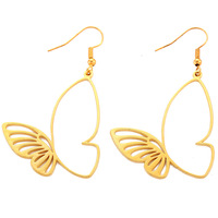 YuenZ Simple et élégant filigrane creux papillon breloques pour collier boucles d'oreilles pendentif bijoux à bricoler soi-même accessoires 39*38mm D2113