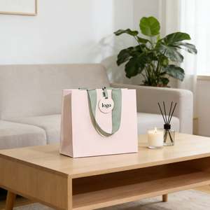 Customizable <b>Patterns</b> and Logos for Retail Luxury Gift Shopping Bags with Ribbon Handles Luxurious Portable <b>Paper</b> Bags - Product Image 6