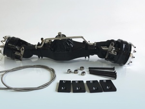 แกนพวงมาลัยพาวเวอร์ด้านหน้ารถดัมพ์แทรคเตอร์พร้อมล้ออุปกรณ์เสริม DIY สำหรับ1/14เพื่อลดพื้นที่ - Product Image 5