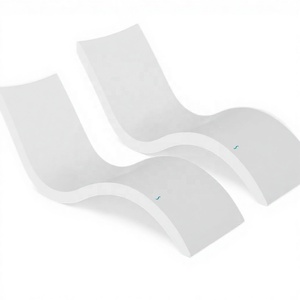 Tumbona Moderna para Piscina con Estantes Superficiales, Compatible con Todos los Tipos de Piscinas, para Tomar el Sol Junto a la Piscina - Product Image 1