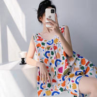 Neues Damen-Sommer-Set mit Blumenmuster aus Dünnem Viskose-Stoff, Atmungsaktiv, Antibakteriell, Übergröße, Sexy Zweiteiler mit Shorts im Europäisch-Amerikanischen Stil