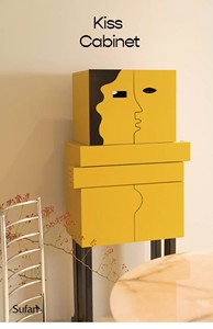 Librería Multifuncional de Diseño Original Nórdico, Mueble de Almacenamiento de Madera Maciza Hecho a Mano para Sala de Estar y Comedor - Product Image 2