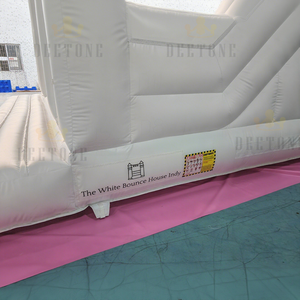 Salida de fábrica <span class=keywords><strong>Castillo</strong></span> inflable Casa de rebote Doble tobogán Blanco <span class=keywords><strong>Castillo</strong></span> de salto inflable Boda <span class=keywords><strong>Castillo</strong></span> <span class=keywords><strong>hinchable</strong></span> para la venta - Product Image 4