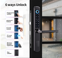 Cerradura Inteligente para Puerta de Madera Aurelysse de Alta Seguridad, con Huella Dactilar Biométrica, Contraseña, Tarjeta IC, Llave, Desbloqueo, Almacenamiento en la Nube, OEM, ODM