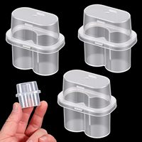 Boîte de rangement rectangulaire transparente en PET de 3 ml, 2 pièces, avec logo personnalisé, recyclable, pour l'emballage de vaccins et de peptides