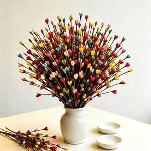 Artisanat floral de Shanghai, vigne de baies colorées, 40 cm, fruits artificiels, décoration de mariage, fournitures d'artisanat - Product Image 1
