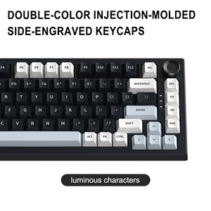 Tùy chỉnh triple-shot PBT Keycaps có dây và không dây 82 phím 75 phần trăm Hotswap Bàn Phím Cơ khí Kit với RGB chiếu sáng - Product Image 6