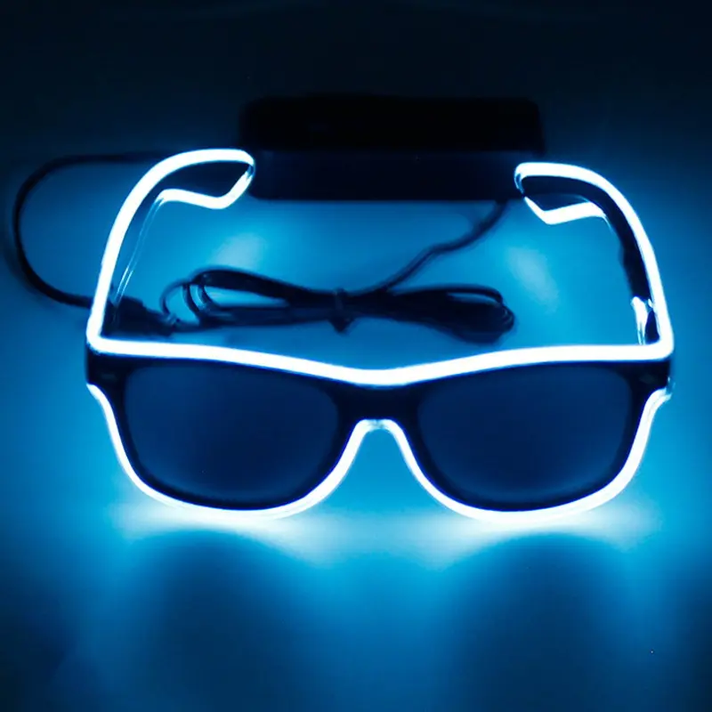 カスタマイズ可能なロゴパーティーギフトLED照明メガネカスタム点滅LEDメガネ卸売