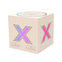 Vente de gros Nouveaux produits Haut-parleur métallique portable stéréo BT sans fil X1 Mini Square Subwoofer HIFI