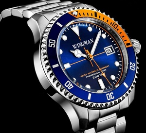 Custom Depth <span class=keywords><strong>Master</strong></span> Suiza Movimiento automático Reloj de buceo de acero inoxidable para hombres con correa de reloj de gama alta - Product Image 4