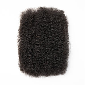 Mèches pour tresses africaines <span class=keywords><strong>Afro</strong></span> Kinky en vrac, cheveux humains pour tresses torsadées, vente chaude - Product Image 4
