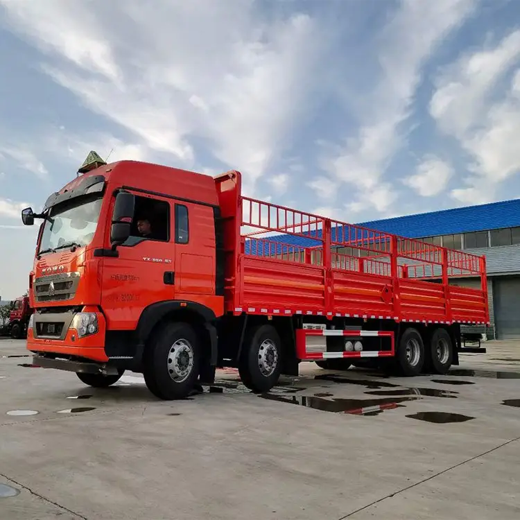 Hot Sale HOWO 10 Wheeler 6x4 Cargo Truck 371 380hp 35t Flatbed Diesel Heavy Trucks Price