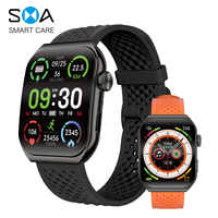 AM10B Montre Connectée Accessible à Écran Incurvé avec Grand Affichage pour Connectivité Bluetooth et Appels