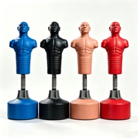 Mannequin de boxe commercial autoportant 175 cm, sac de frappe en forme humaine, entraîneur de boxe à rebond à ressort 360 degrés