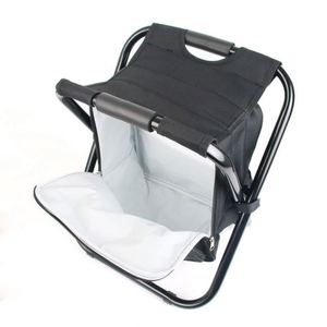 Custom Logo Durable Multi-Function Insulated <b>Cooler</b> Stool <b>Backpack</b> 600D Oxford Material Portable Folding Seat for Outdoor Events - Product Image 2