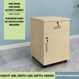 Phong cách bàn bên tủ nhỏ tập tin máy in máy tính máy tính lớn tủ với khóa di chuyển - Product Image 6